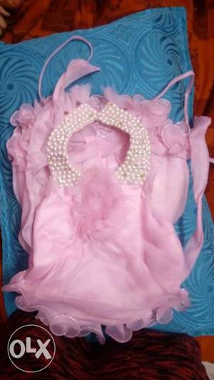 Toddler Girl's Pink Sleeveless Dress