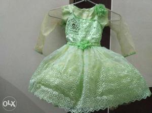 Very beautiful green barbie dress