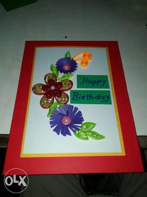 Birthday card Order pramane banavi aapishu...