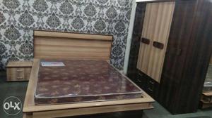 Brown Wooden Bed room set