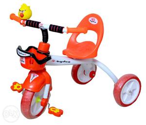 Children's White And Orange Trike