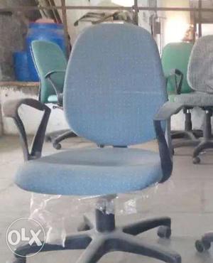 Gray And Black Office Rolling Armchair