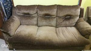 Gray Fabric 3-seat Sofa