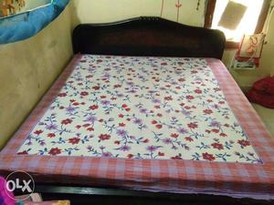 King size bed with mattresses