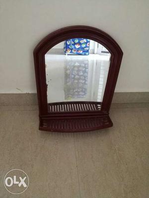 Maroon color mirror good condition