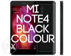 Mi Note4 Black colour 32gb 3gb, sealed box one