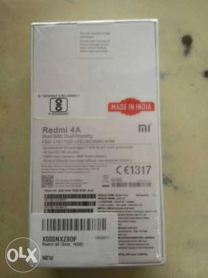 Redmi 4a gold sealed packed for 