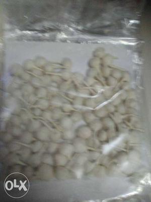 Stock Of White Garlic