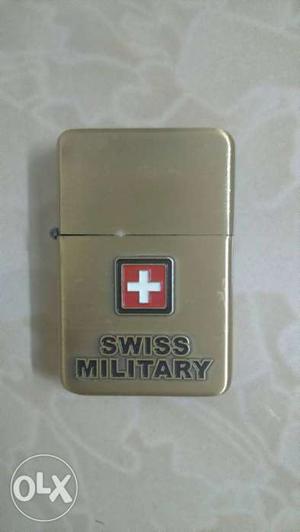 Unused Silver Swiss Military Flip Lighter