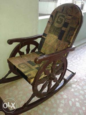 Very urgent!!! less used wooden rocking chair for sale..