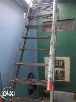 White And Brown Metal Ladder