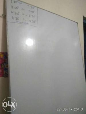 White board non-magnetic for teaching, coaching,