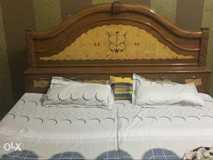 Wooden, Polished bed on sale