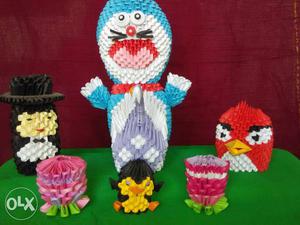 3-D Origami 1. Penguin - Rs. . Flowers - Rs.