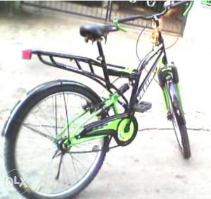 Black And Green Dutch Bike