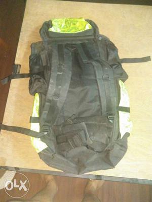 Black And Green Hiking Backpack