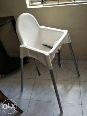 Grey And White High Chair