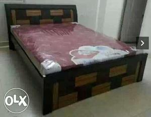 Its brand new wooden double cot wit Storge  Without