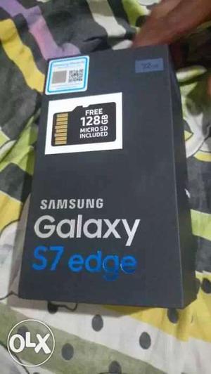 New samsung S7 edge 32 gb blue colour + 128GB sd