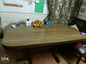 Six seater solid wood dining table for sale