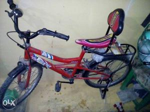 Toddler's Red And Black Bicycle