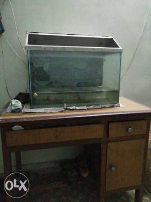 2 ft tank and cover with 3 pairs of guppy fish