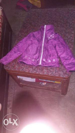 5 to 6 years old baby child purple jacket for