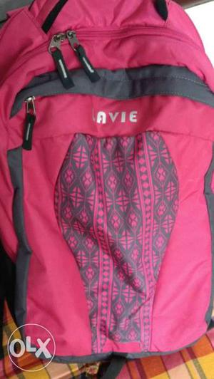 Black And Pink Lavie Backpack