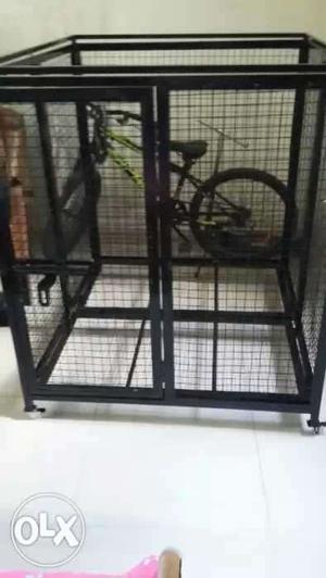Folding dog cage for sale