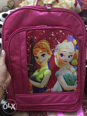 Pink Disney Frozen Backpack