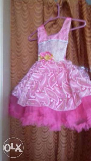Pink Party And Special Occasions Wear For 1 To 2