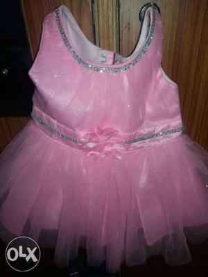 Pink sleeveless party dress for sale. Not used.