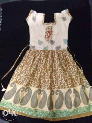 Pure cotton frock for 10 years children