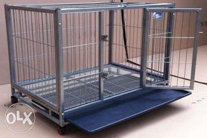 Stainless steel dog cage