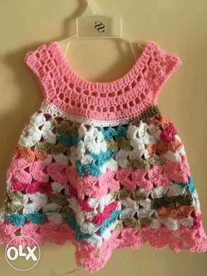 Summer Collection Baby frock pure cotton thread