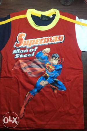 Superman T-shirt Age 4-5