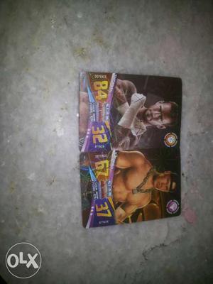 Two WWE Superstar Trading Cards