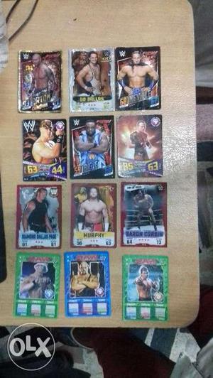 WWE Slam Attax Cards Collection (With 1 gold and