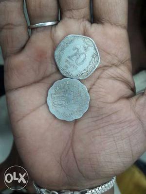 10 And 20 Indian Paises