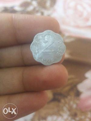 2 Paise coin  Good condition Little