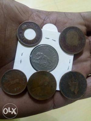 Antique Old East Indian Coins 