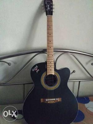 Black Gibson Cutaway Acoustic Guitar
