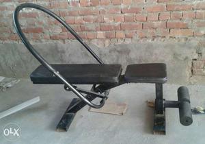 Black Steel Bench Exerciser