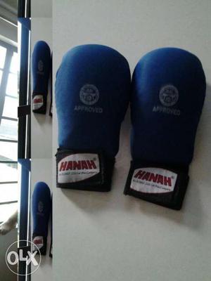Pair Of Blue Hanah Boxing Gloves