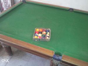Pool table playing in door and out door game with full
