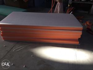 Rectangular Orange And White Board