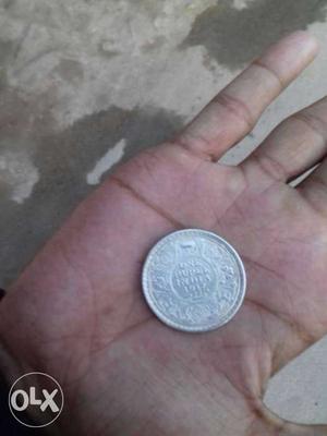 Round Silver Indian Coin