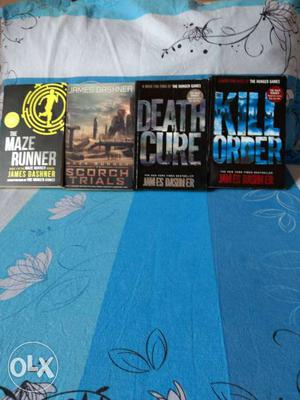 Set Of All 4 Books Of -the Maze Runner Series