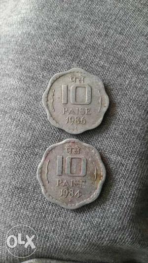Two  Indian Paise Coin