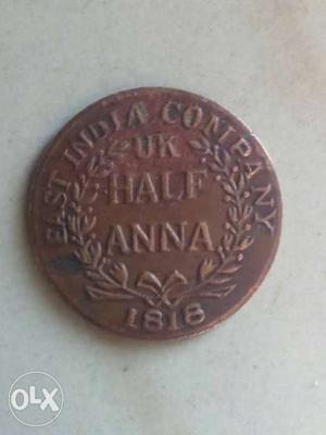  Uk Half Anna Coin